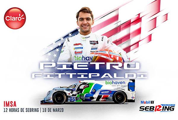 Desperfecto mecánico deja fuera a Pietro Fittipaldi de las 12 Horas de Sebring